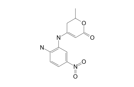 4-(2-AMINO-5-NITROANILINO)-6-METHYL-5,6-DIHYDRO-2H-2-PYRANONE