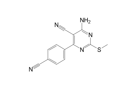 4-Amino-6-(4-cyanophenyl)-2-methylthiopyrimidine-5-carbonitrile
