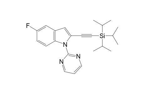 5-Fluoro-1-(pyrimidin-2-yl)-2-[(triisopropylsilyl)ethynyl]-1H-indole
