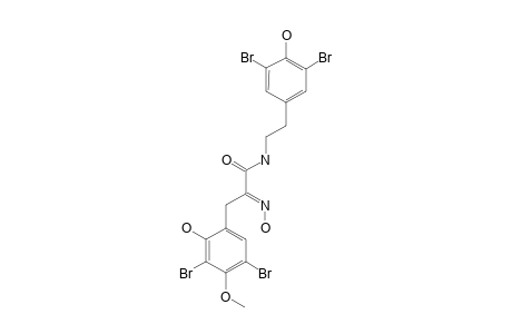 (2E)-3-(3,5-dibromo-2-hydroxy-4-methoxy-phenyl)-N-[2-(3,5-dibromo-4-hydroxy-phenyl)ethyl]-2-hydroximino-propionamide