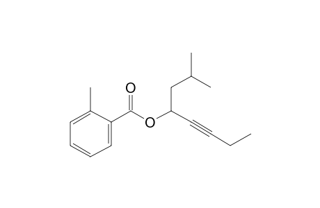 1-Isobutyl-2-pentynyl 2-methylbenzoate