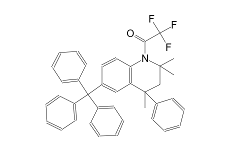 2,2,4-trimethyl-4-phenyl-1-(trifluoroacetyl)-6-trityl-1,2,3,4-tetrahydroquinoline