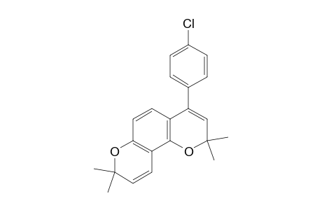 4-(4-Chlorophenyl)-2,2,8,8-tetramethyl-2H,8H-pyrano[2,3-f]chromene