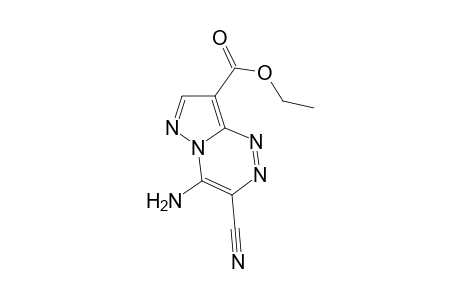Ethyl 4-amino-3-cyanopyrazolo[5,1-c][1,2,4]triazine-8-carboxylate