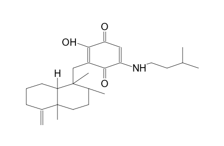 2,5-CYCLOHEXADIENE-1,4-DIONE, 3-[(DECAHYDRO-1,2,4A-TRIMETHYL-5-METHYLENE-1-NAPHTENYL)METHYL]-2-HYDROXY-5[(3-METHYLBUTYL)AMINO]-