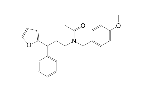 N-[3-(2-furyl)-3-phenylpropyl]-N-(4-methoxybenzyl)acetamide