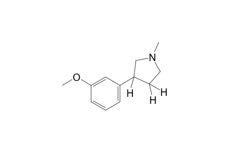 3-(m-methoxyphenyl)-1-methylpyrolidine