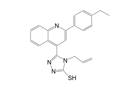 4-allyl-5-[2-(4-ethylphenyl)-4-quinolinyl]-4H-1,2,4-triazol-3-yl hydrosulfide