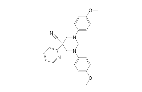 ]1,3-bis(4'-Methoxyphenyl)-5-(2"-pyridyl)-hexahydropyrimidin-5-yl]-carbonitrile