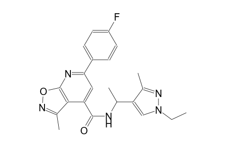 isoxazolo[5,4-b]pyridine-4-carboxamide, N-[1-(1-ethyl-3-methyl-1H-pyrazol-4-yl)ethyl]-6-(4-fluorophenyl)-3-methyl-