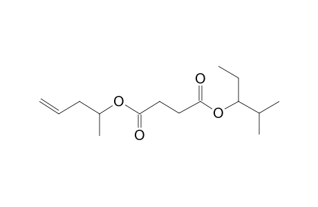 Succinic acid, 2-methylpent-3-yl pent-4-en-2-yl ester