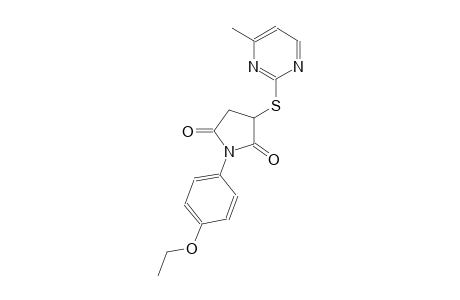1-(4-ethoxyphenyl)-3-[(4-methyl-2-pyrimidinyl)sulfanyl]-2,5-pyrrolidinedione