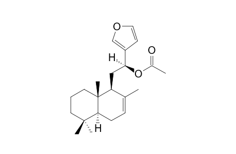 (12S)-12-Acetoxy-15,16-epoxylabda-7,13(16),14-triene