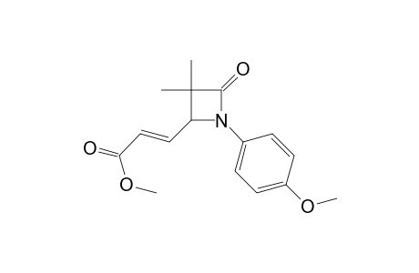 (E)-3-[1-(4-methoxyphenyl)-3,3-dimethyl-4-oxo-2-azetidinyl]-2-propenoic acid methyl ester