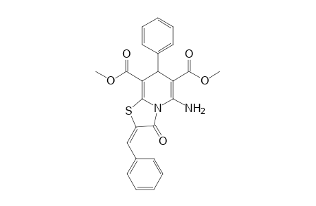 5-Amino-2-benzylidene-3-oxo-7-phenyl-2,3-dihydro-7H-thiazolo[3,2-a]pyridine-6,8-dicarboxylic acid dimethyl ester