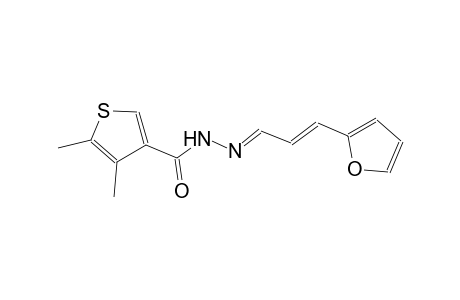 N'-[(E,2E)-3-(2-furyl)-2-propenylidene]-4,5-dimethyl-3-thiophenecarbohydrazide