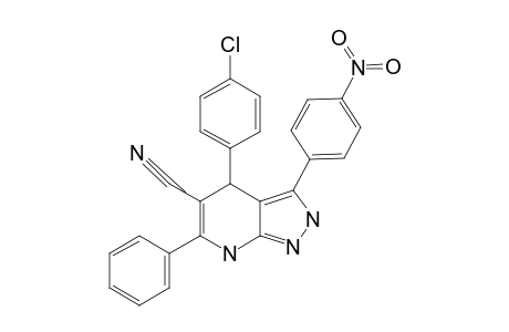 4-(4-CHLOROPHENYL)-5-CYANO-4,7-DIHYDRO-3-(4-NITROPHENYL)-6-PHENYL-2H-PYRAZOLO-[3,4-B]-PYRIDINE