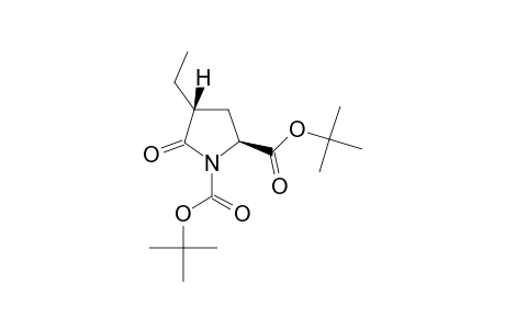 TERT.-BUTYL-(2S,4S)-N-TERT.-BUTOXYCARBONYL-4-ETHYLPYROGLUTAMATE;TRANS-ISOMER
