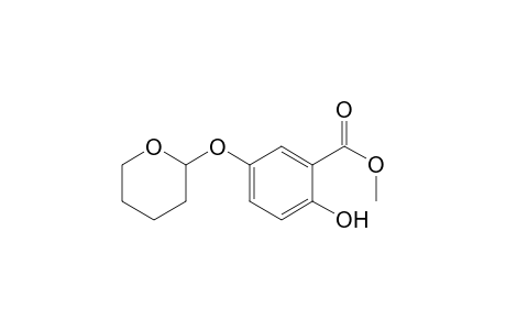2-Hydroxy-5-(2-oxanyloxy)benzoic acid methyl ester