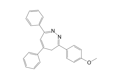 4H-1,2-Diazepine, 3-(4-methoxyphenyl)-5,7-diphenyl-