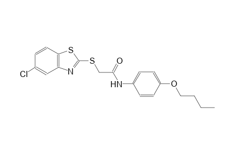 N-(4-butoxyphenyl)-2-[(5-chloro-1,3-benzothiazol-2-yl)sulfanyl]acetamide