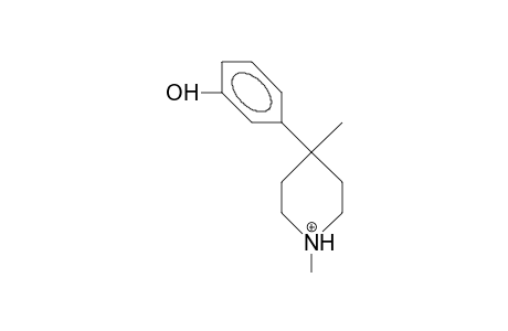 4-(3-Hydroxy-phenyl)-1,4-dimethyl-piperidinium cation