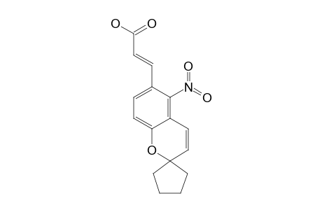 3-[5''-NITROSPIRO-[CYCLOPENTANE-1',2''-(2''H)-[1]-BENZOPYRAN-6''-YL]]-PROPEN-2-OIC-ACID
