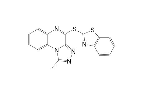 [1,2,4]triazolo[4,3-a]quinoxaline, 4-(2-benzothiazolylthio)-1-methyl-