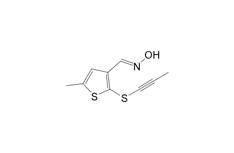 2-(Propynylthio)-5-methylthiophene-3-carbaldehyde - oxime