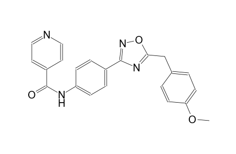 4-pyridinecarboxamide, N-[4-[5-[(4-methoxyphenyl)methyl]-1,2,4-oxadiazol-3-yl]phenyl]-