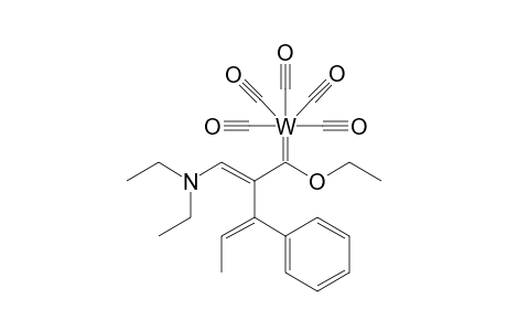 Pentacarbonyl-[1-ethoxy-1-(1'-N,N-diethylamino-3'-phenyl-1',3'-pentadien-2'-yl)methylene]-tungstene ( 0 )