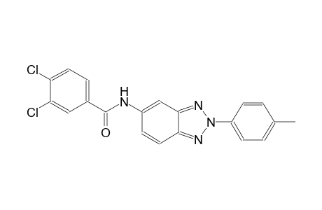 3,4-dichloro-N-[2-(4-methylphenyl)-2H-1,2,3-benzotriazol-5-yl]benzamide