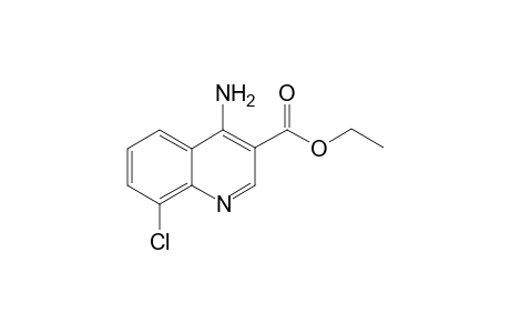 3-Quinolinecarboxylic acid, 4-amino-8-chloro-, ethyl ester