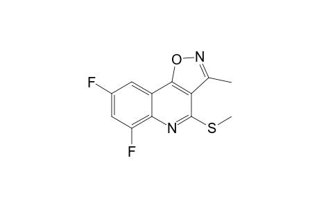 6,8-Difluoro-3-methyl-4-methylsulfanylisoxazolo[4,5-c]quinoline