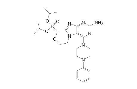 Diisopropyl{2-[2-amino-6-(4-phenylpiperazine-1-yl)-7H-purine-7-yl]ethoxy}methylphosphonate