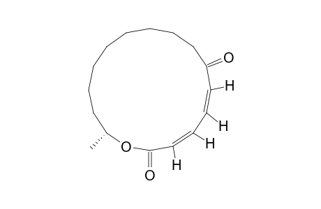 (2Z,4Z,15R)-6-OXOHEXADECA-2,4-DIEN-15-OLIDE