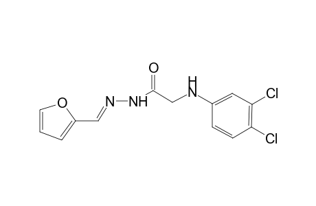 2-(3,4-dichloroanilino)-N'-[(E)-2-furylmethylidene]acetohydrazide