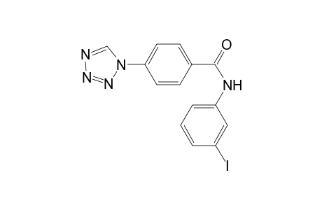 N-(3-Iodophenyl)-4-(1H-tetraazol-1-yl)benzamide