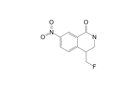 (+/-)-4-FLUOROMETHYL-7-NITRO-3,4-DIHYDRO-ISOQUINOLIN-1-2-H-ONE