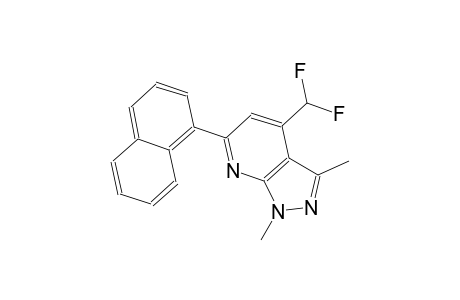 4-(difluoromethyl)-1,3-dimethyl-6-(1-naphthyl)-1H-pyrazolo[3,4-b]pyridine