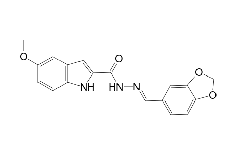 N'-[(E)-1,3-Benzodioxol-5-ylmethylidene]-5-methoxy-1H-indole-2-carbohydrazide