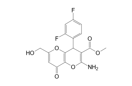 Methyl 2-amino-4-(2,4-difluorophenyl)-6-(hydroxymethyl)-8-oxo-4H,8H-pyrano[3,2-b]pyran-3-carboxylate