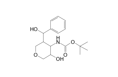4-[(t-Butoxycarbonyl)amino]-5-[1'-hydroxy-1'-phenylmethyl]tetrahydro-2H-3-pyranol