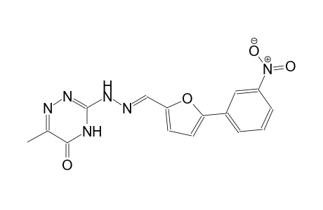 5-(3-nitrophenyl)-2-furaldehyde (6-methyl-5-oxo-4,5-dihydro-1,2,4-triazin-3-yl)hydrazone
