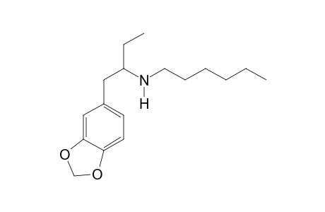 N-Hexyl-1-(3,4-methylenedioxyphenyl)butan-2-amine