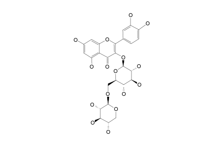 QUERCETIN-3-O-BETA-D-XYLOPYRANOSYL-(1->6)-BETA-D-GLUCOPYRANOSIDE