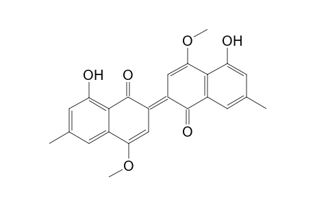 5',8-Dihydroxy-4,4'-dimethoxy-6,7'-dimethyl-2,2'-binaphthyl-1,1'-quinone