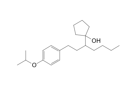 1-{1-[2-(4-Isopropoxyphenyl)ethyl]pentyl}cyclopentanol