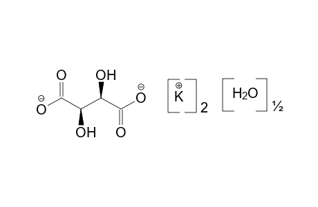 L-(+)-tartaric acid, dipotassium salt, hemihydrate