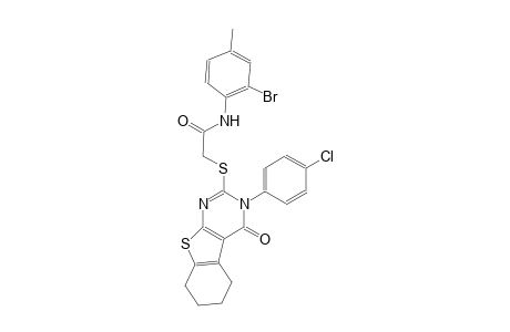 N-(2-bromo-4-methylphenyl)-2-{[3-(4-chlorophenyl)-4-oxo-3,4,5,6,7,8-hexahydro[1]benzothieno[2,3-d]pyrimidin-2-yl]sulfanyl}acetamide
